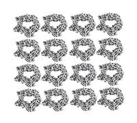 WOONEKY 20pcs Cow Print Elastic Hair Ties for Comfortable Fabric Scrunchies with Strong Elasticity Stylish Ponytail Holders Versatile Hair Bands for Various Hairstyles