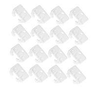 WOONEKY 20pcs Crab-Shaped Plastic Drawer Guides Replacement Parts for Kitchen Cabinets Dresser and Office Furniture Easy Install Stable Drawer Slides White Hardware