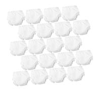 WOONEKY 20Pcs Doll Panties Costume Accessories for Dolls Lovely Dress Up Clothes for Realistic White Underwear for Pretend Play