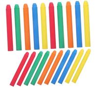 WOONEKY 20Pcs Dust Chalks for Teachers Washable Sidewalk Chalk Sticks with Comfortable Grip High Pigmentation for Blackboard Outdoor Playground Art Projects and Classroom Use