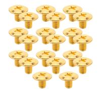WOONEKY 20pcs Golden Iron Clipper Adjusting Level Screws for Clippers and Trimmers, Sturdy Stability Replacement Parts, for Travel and Salon Use