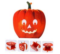 WOONEKY 20Pcs Halloween Pumpkin Luminary Bags Hollow Out Candle Holders Fire Resistant Paper Tea Light Bags for Party Decoration and Home Use
