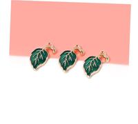 WOONEKY 20pcs Leaf Charms Pendant for DIY Jewelry Making with Hanging Vivid Nature-inspired Design for Earrings Bracelets Necklaces Keychains Handmade Accessories