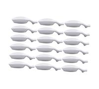 WOONEKY 20pcs Plastic Ink Dishes with Brush Rest for Calligraphy Beginners and Adults Lightweight Ink Holder for Traditional Chinese Calligraphy and Painting Supplies Spill-Resistant