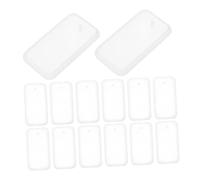 WOONEKY 20pcs Rectangle Silicone Molds for DIY Jewelry Keychain and Pendant Casting User Friendly Epoxy Resin Molds with Precision for Craft Making
