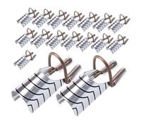 WOONEKY 20pcs Reusable Aluminum Nail Forms for Acrylic UV Gel Extensions Precise Fit Manicure Tool for Natural French Tip Nail Art for Salon and Home Use