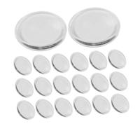 WOONEKY 20pcs Silicone Lash Extension Holder Pads Large Round Grafting Pallets for Precise Eyelash Adhesive Application Reusable Lash Pads Compatible with Various Eye Shapes Professional