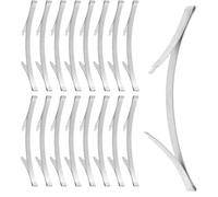 WOONEKY 20pcs Sliding Closet Door Guides Wardrobe Track Clips for Bottom Track Stabilization Sliding Door Replacement Parts Silent and Secure Cupboard Positioners