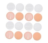 WOONEKY 20pcs Soft Cotton Round Powder Puff Makeup Puff Concealer Cosmetic for Face Foundation Reusable Washable Back Ribbon