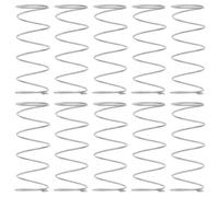 WOONEKY 20pcs Stainless Steel Toilet Flush Button Replacement Springs Compression Coil for Dual Flush Valve Actuator Silent Noise-reducing Bathroom Fixture Repair Parts Compatible with