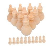 WOONEKY 20pcs Unfinished Wooden Snowman Dolls for Painting Craft Christmas Ornaments DIY Art Supplies Creativity and Fine Motor Skill Building Holiday