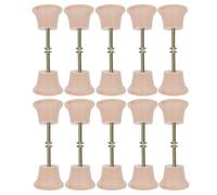 WOONEKY 20pcs Wood Grain Cabinet Knobs Single Hole Drawer Handles with Screws for Kitchen Cupboards Bathroom Furniture Wardrobe Dresser Pulls
