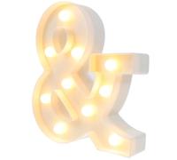 WOONEKY 22Cm Shape LED Marquee Light Battery Operated Symbol Lamp Decorative LED Signboard Light for Wedding Birthday Party Table Night Lighting
