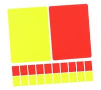 WOONEKY 22pcs Soccer Referee Cards PVC Red Yellow for Football Officials High Visibility Official for Sports Competitions and Match Enforcement