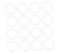 WOONEKY 24 Pcs DIY Wreath Rings Christmas Craft Circles for Festive Decorations and Group Activities Versatile Foam Donut Accessories for Holiday Ornament Making