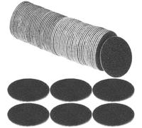 WOONEKY 240pcs Replaceable Electric Foot File Sandpaper Discs 80 Grit Self-Adhesive Sand Stone Material for Pedicure Callus Remover Machines, Quick Replacement and Prevents Overgrinding,