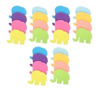 WOONEKY 24pcs Cartoon Elephant Memo Pads Mini Animal Self-Adhesive Notes with Strong Adhesive Thick Paper for School Office Home Desk Organization Vibrant Colors Compact and Easy to Use