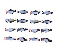 WOONEKY 24Pcs Realistic Penguin Figurines Premium Resin Ocean Animal Models for Home Decor and Educational Play for Collecting and Biology Class Displays