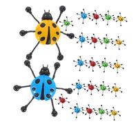 WOONEKY 24pcs Stretchy Sticky Ladybug for Lightweight Sensory Plaything with Climbing Action Novelty Party Favors and Classroom Prizes for Interactive Exploration