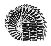 WOONEKY 24sheets Vinyl Letter Stickers Permanent Adhesive Diverse Alphabet Numbers for Scrapbook Mailbox Decor