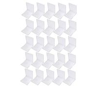 WOONEKY 25PCS Transparent CD Cases Double Disc Storage Boxes Portable DVD Holders for Home Cinema Studio Compact Plastic CD Package Organizer