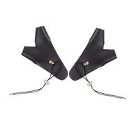 WOONEKY 2PCS Adjustable Archery Arm Guard Fake Leather Protective Bracer for Recurve Longbow and Compound Shooting Lightweight Glove Finger Protector for Training Hunting Competitions