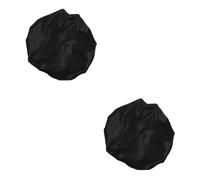 WOONEKY 2pcs Adjustable Satin Shower Cap for Boys and Girls Men Women Hair Bonnet for Sleeping Night Sleep Cap Elastic Edge