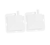 WOONEKY 2pcs Air Conditioner Drip Tray with Hole Plastic Ac Drain Pan for Efficient Water Collection Prevents Overflow Easy Installation for Home and Office Use