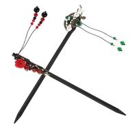 WOONEKY 2pcs Ancient Style Decorative Hairpins for Women Elegant Hair Tying Hair Sticks with Random Colors Suitable for Weddings Parties Daily Fashion and Beauty Hairstyles Random Color