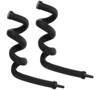 WOONEKY 2pcs Aquarium Oxygen Bubble Tube Fish Tank Hose Rubber Air Diffuser with Even Bubble Dispersion Not Easy to Block 11.79x0.39x0.39inch for Aquarium Fish Tank