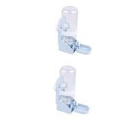 WOONEKY 2pcs Automatic Drinking Water Dispenser for Pet 500ml Leakproof Bottle Easy Install for Dog Cat Cage