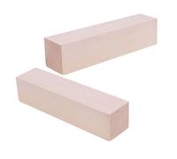 WOONEKY 2pcs Basswood Blocks Soft Carve Wood Crafting Material for DIY Woodcarving Painting and Whittling Projects