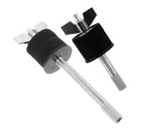 WOONEKY 2pcs Black Cymbal Stacker Mount Set with Long and Short Arms, Dual-layer Hi-hat Cymbal Stand Holder for Drum Kit Percussion Parts, Compatible with Snare and Boom Arm Accessories