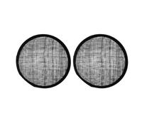 WOONEKY 2pcs Black Round Linen Felt Hat Bases with Mesh, Creative DIY Fascinator Hat Accessories for Women’s Millinery Crafts and Headwear Making