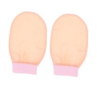 WOONEKY 2pcs Body Exfoliating Glove Bath Shower Scrubber for Women Gentle Skin Care