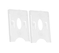 WOONEKY 2pcs Car Parking Permit Holder with Suction Cups for Windshield Transparent Plastic Card Holder for Parking Pass Toll Pass and Car Tag Easy Installation Stable and Secure Design
