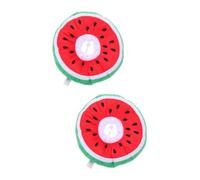 WOONEKY 2pcs Cat Collar Soft Polyester Cat Cone for Cute Watermelon Design Prevents Scratching and Biting for Injured Pets