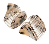 WOONEKY 2pcs Cat Ear Hair Clips Retro Tortoise Shell Design Non- Hair Accessories for Women for Parties Weddings and Everyday Use