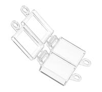 WOONEKY 2pcs Clear Rocker Switch Protection Covers with Double-Sided Adhesive Transparent Switch Button Guards for Dustproof Emergency Button Protection and Extended Lifespan Easy