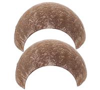 WOONEKY 2Pcs Coconut Shell Reptile Hideout Cave Creative Shelter for Lizards Tortoises Pets Climbing and Hiding Spot for Reptile Tanks and Habitats