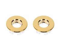 WOONEKY 2Pcs Copper Sink Overflow Rings Bathroom Basin Overflow Cover Reliable Accessories Easy to Install and Clean for Home Washbasin