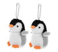 WOONEKY 2pcs Cute Plush Penguin Keychain Pendant Soft Stuffed Animal Bag Decoration Adorable Hanging Charm for Gifts for for for Accessories