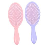 WOONEKY 2pcs Detangling Hairbrush Massage Comb for Women Hairbrushes for Women Portable Combs for Curl Hair Static Haircut Tools Travel Hair Brush