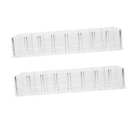 WOONEKY 2pcs Divided Eyeshadow Palettes Makeup Organizer Plastic Storage Box Countertop Makeup Palettes Holder