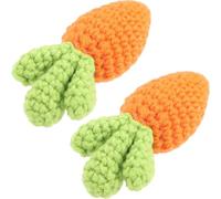 WOONEKY 2pcs DIY Carrot Hairpin Accessories for Crafting Bright Cartoon Charm Decorations Safe Smooth Surface for Hair Clips Brooches Headbands Jewelry Making Materials