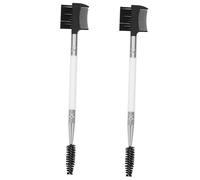 WOONEKY 2pcs Dog Eye Brush Tear Comb Bristle Brush for Poodle Puppy Cat Hair Cleaning