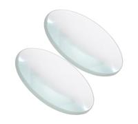 WOONEKY 2Pcs Double Convex Lens Diameter Focal Optically Polished Glass for Physics Science Classroom Experiments Versatile Optical Biconvex Lens for Teaching