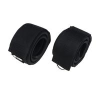WOONEKY 2pcs Double Loop Ankle Strap Workout Strap for Leg and Butt Exercises for Cable Machines and Resistance Trainers Durable Black Design