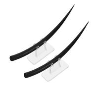 WOONEKY 2pcs Eyelash Extension Training Model with Natural False Eyelashes B C Curl Plastic for Beauty Schools and Salons Essential for Teaching and Realistic Simulation
