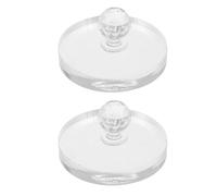 WOONEKY 2pcs Eyeshadow Repair Stamper Plastic Powder Press Tool for Blush Brow Highlighter Reusable Cosmetic Makeup Accessories for Effortless Powder Restoration and Compact Travel Use